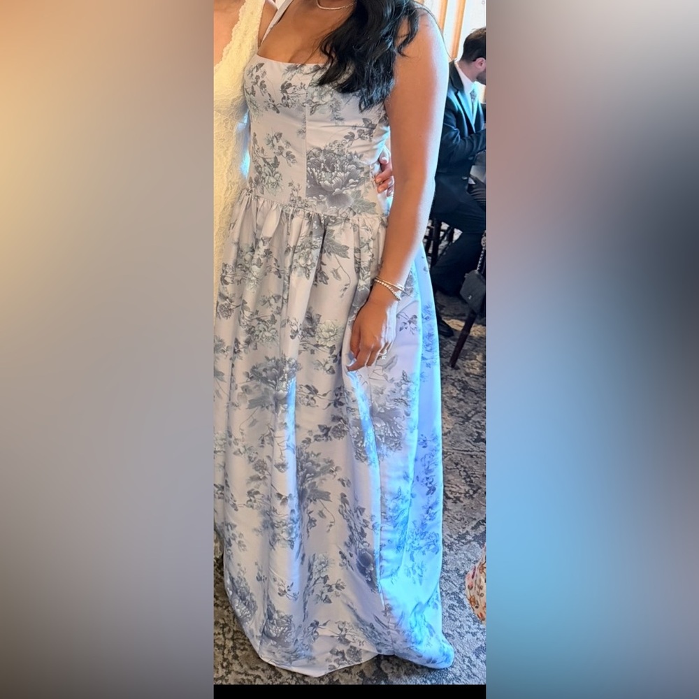 Jenny Yoo Blue Floral Gown - Picture 7 of 7